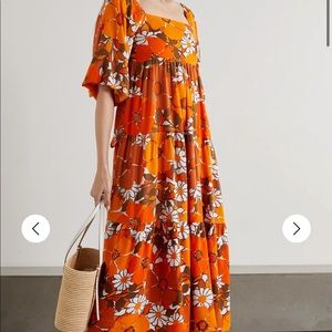 NEW FAITHFULL THE BRAND ISOLA FLORAL MIDI DRESS